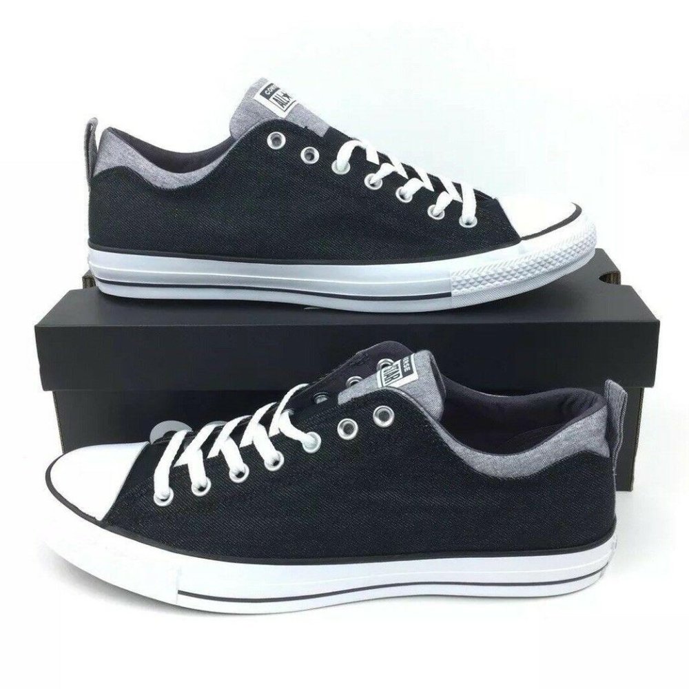 NEW Converse Chuck Taylor Dbl Clr Ox Black Shoes